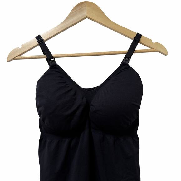 Kindred Bravely Sublime Pumping Nursing Tank Top Size XL Black Built In Bra - Picture 3 of 6